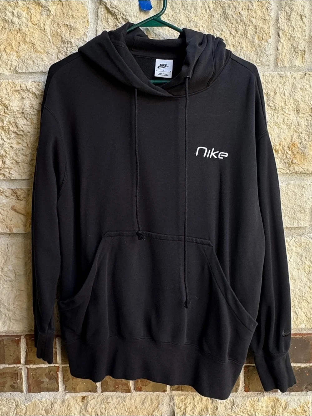 Nike Women’s NSW Oversized Black Pullover Hoodie Korean M / US S